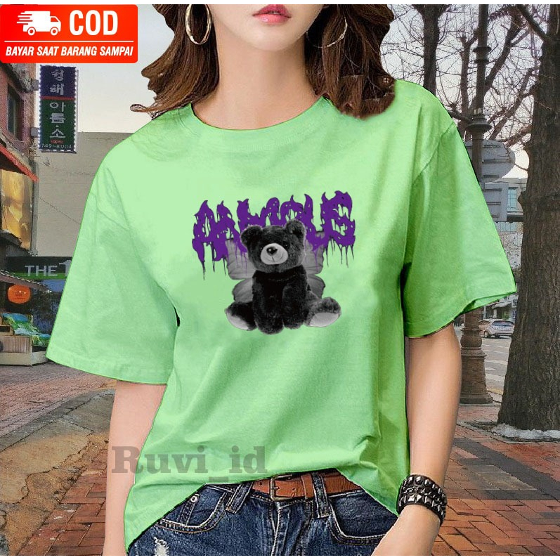 Ruvi_id-KAOS OVERSIZE / BELI 3 GRATIS HEADSET EXTRA BAS / KAOS BERUANG KEKINIAN / KAOS WANITA JUMBO / KAOS PRIA DISTRO / KAOS KOREAN STYLE / T-SHIRT RECOMMENDED / T-SHIRT WANITA IMPORT / KAOS OBLONG / BAJU MURAH