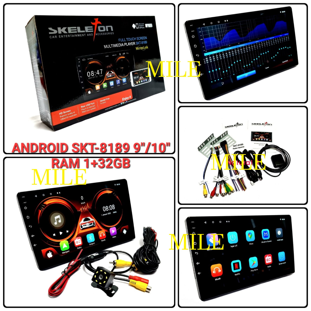 headunit android SKT 8189 9inch atau 10inch voice command wifi gps