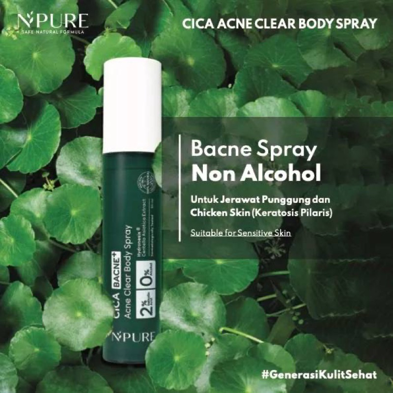 npure BACNE spray jerawat punggung badan N’pure bacne chicken skin NPURE N pure BACNE ACNE body