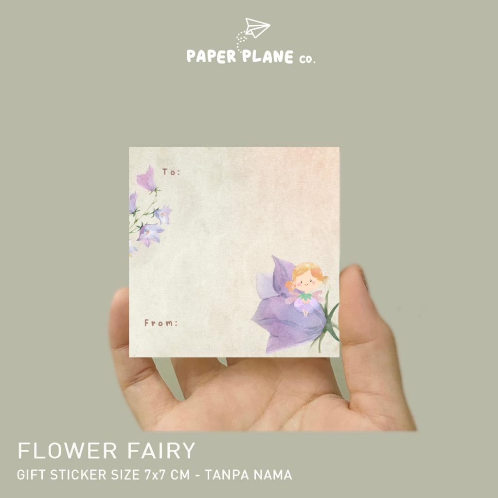 

Sticker Ucapan Tema "Flower Fairy" 40 pcs Sticker Message