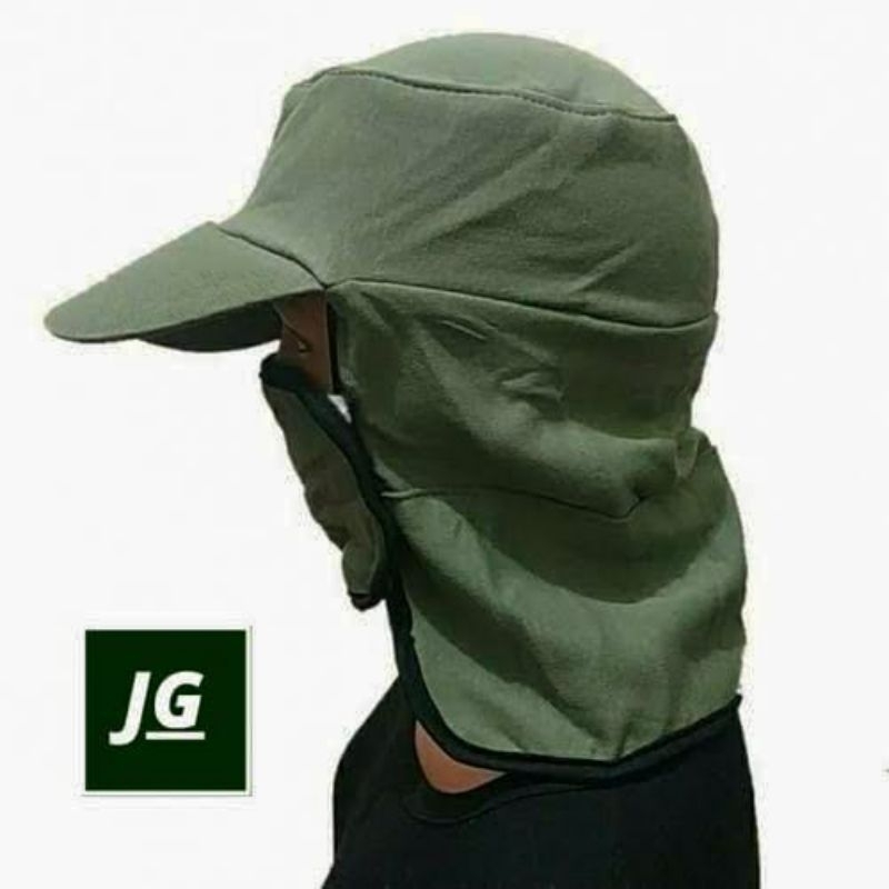 Topi Pria Polos Jepang Untuk Mancing Berkebun Bahan Flece Tebal Adem