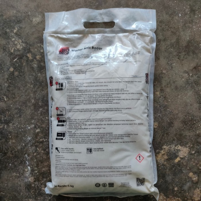 NO DROP MORTAR 1 KG ACIAN SEMEN WATERPROOFING PELAPIS ANTI BOCOR / RETAK / REMBES