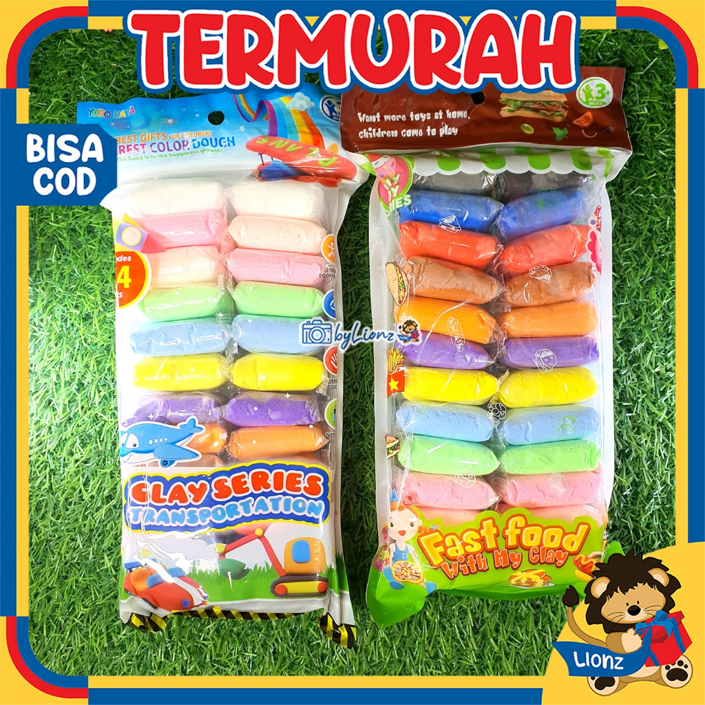 Mainan Soft Clay set Warna Warni