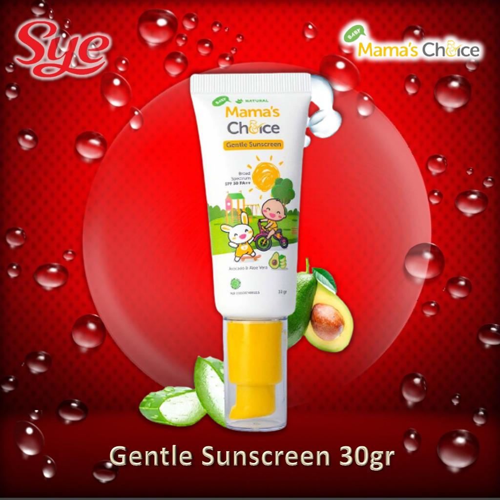 BPOM MAMA'S CHOICE BABY GENTLE SUNSCREEN 30GR / MAMA CHOICE SUNSCREEN BAYI / SUNBLOCK / SYE