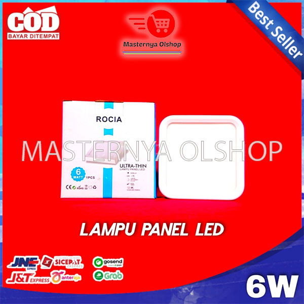ROCIA LAMPU PANEL LED 6 WATT OB SEGI DOWNLIGHT LAMP OUTBOW PLAFON SNI