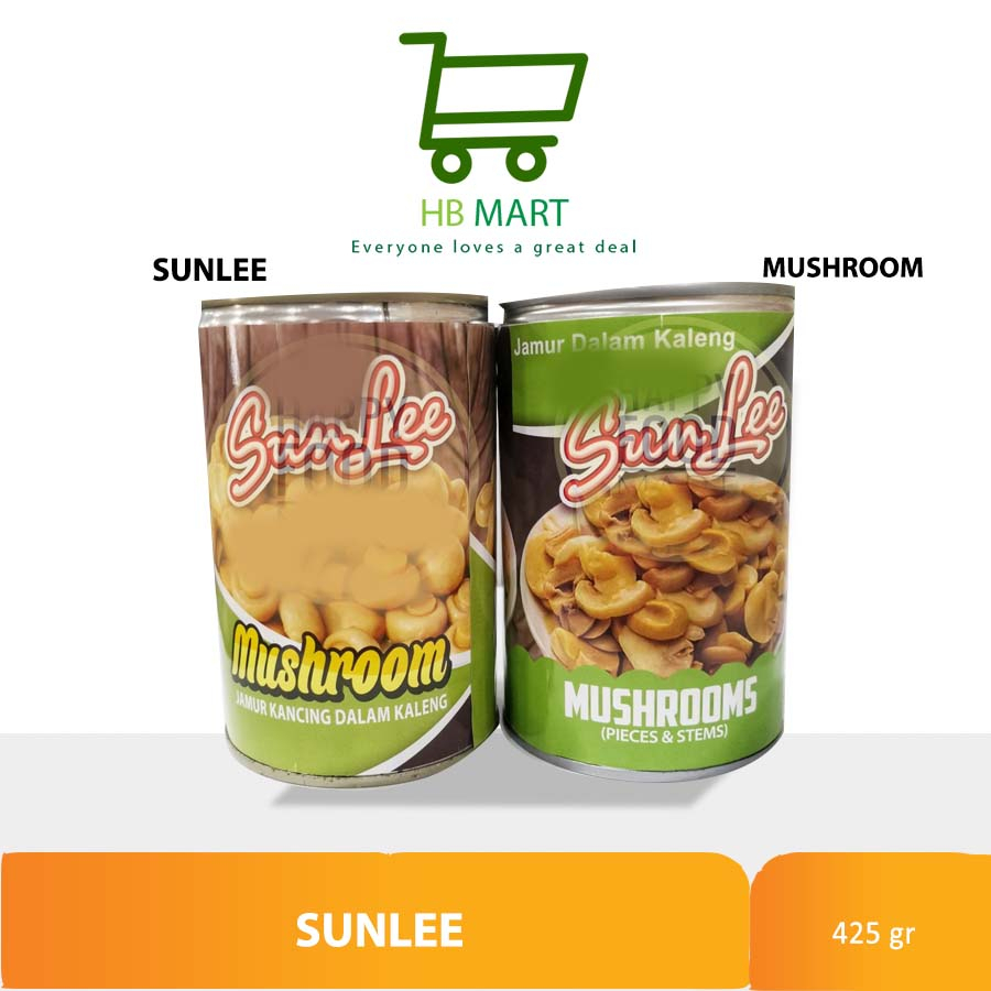 

SUN LEE JAMUR 425G/ JAMUR KANCING/ JAMUR CHAMPIGNON KALENG
