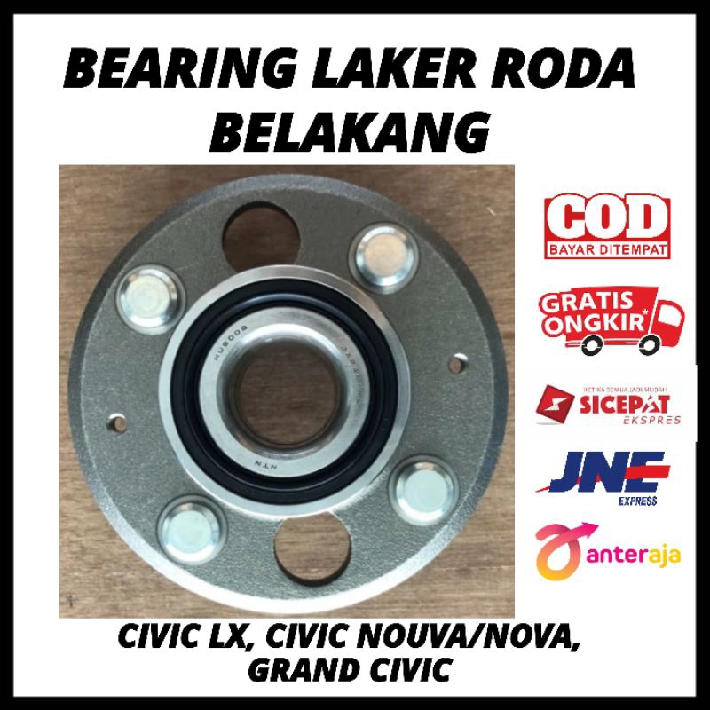 Bearing Laker Laher Roda Belakang Civic LX, Civic Nouva/Nova, Grand Civic