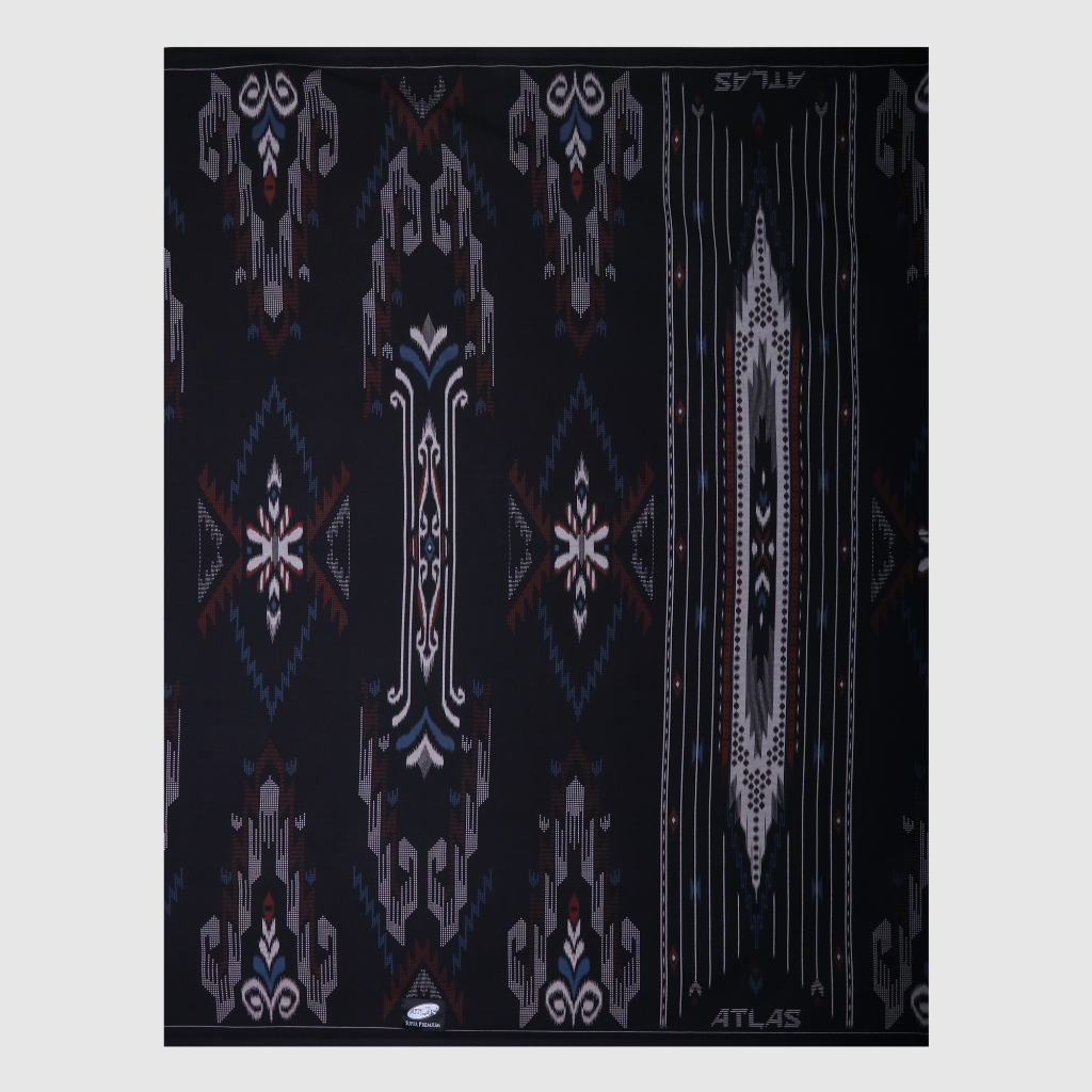Sarung ATLAS Super Premium Silver Motif 920 A9 PKC Hitam
