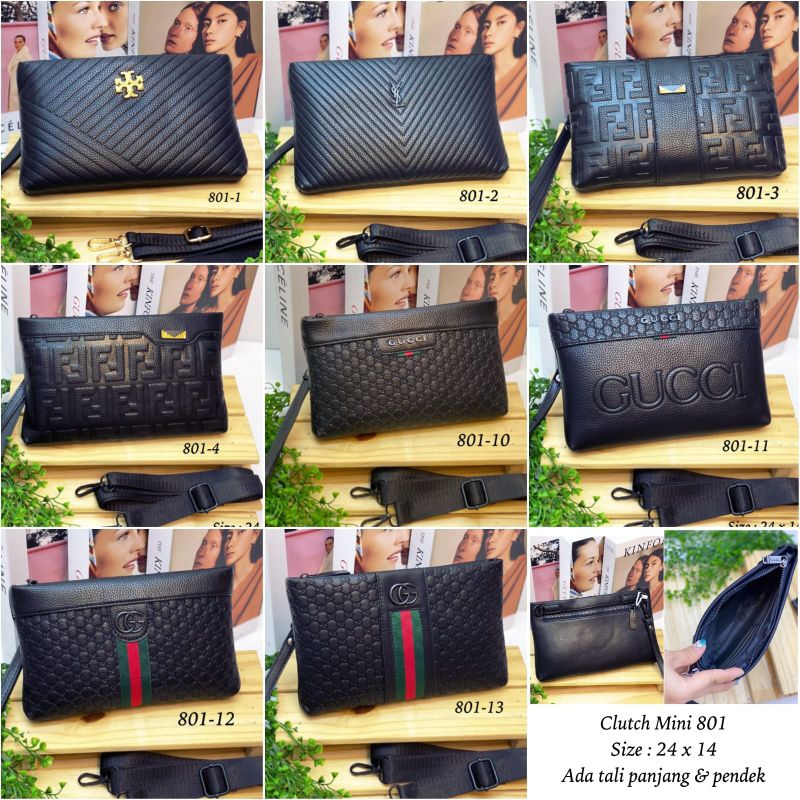 Tas Selempang / Clutch Pria Wanita Unisex kode 801 Import