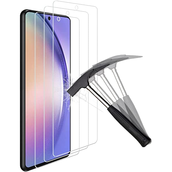 ORIGINAL Glass Screen Protector [CLEAR] SAMSUNG A54 5G&quot; A34 5G&quot; A14 5G&quot; M14 SM Tempered KACA BENING-GLOSSY/Tempred Full Cover-Ful Antigores-Gores Anti/Layar List Hitam-Black/Tanpa-Tidak Ada Lis Thin S Galaxy HD TPU 4G A 14 34 54 M