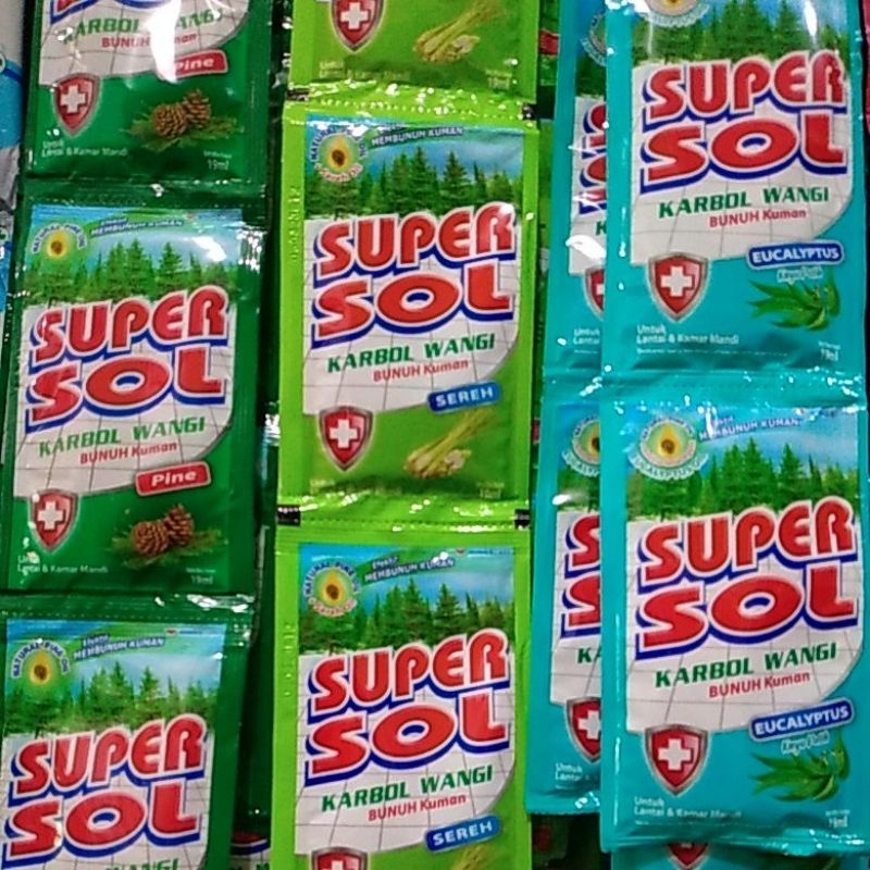 Supersol Carbol 1 renceng ( 12 sachet )