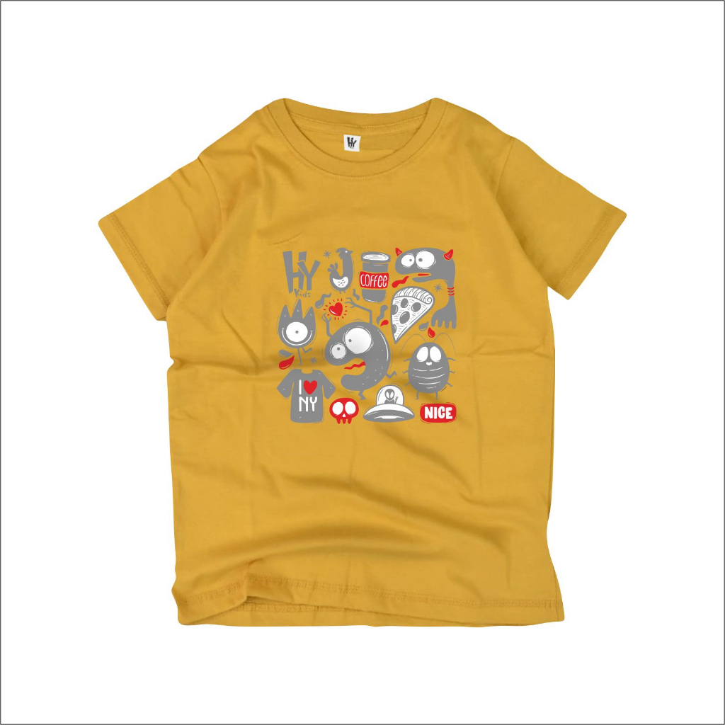 [Bayar di tempat] Kaos Anak Distro Brand Premium / Kaos Anak usia 1-6 tahun Distro