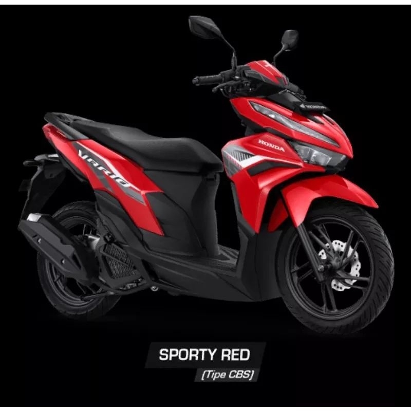 (BISA COD) Stiker New Vario 125 Merah  Striping Lis standar Ori Honda New Vario 125 Merah 2022 2023