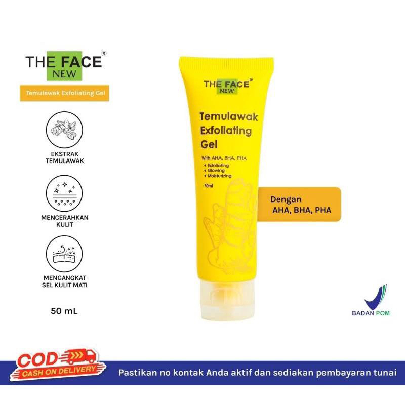 The Face Temulawak Exfoliating Gel dengan AHA BHA PHA