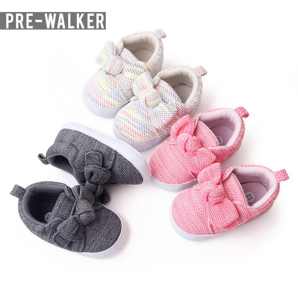 Sepatu Bayi Perempuan Pita Besar - Sepatu Prewalker Baby S1301