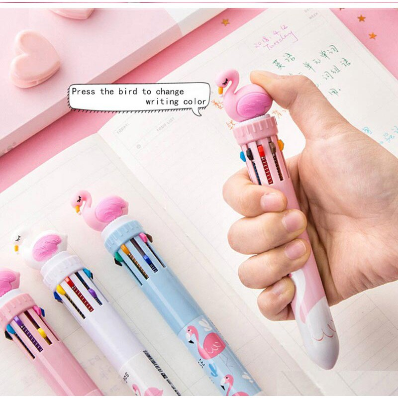 (ctshop1) Pulpen  Warna Dino kepala Unicorn BTS Pena Ballpoint