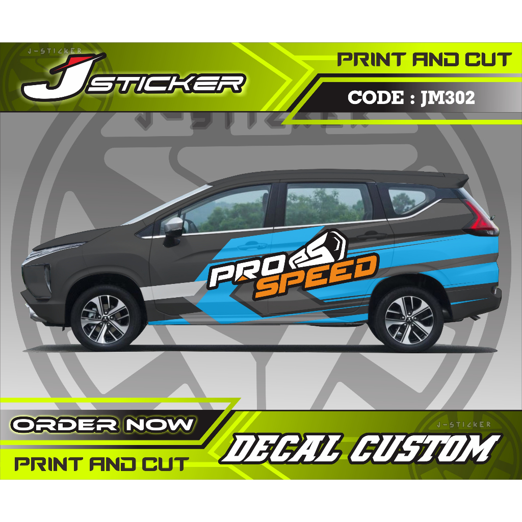 sticker print decal mobil xpander terios rush