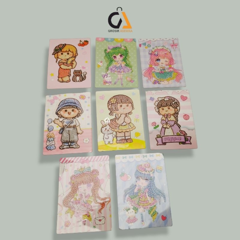 Stiker DIY Sticker Diamond Painting Lukisan Mainan Anak