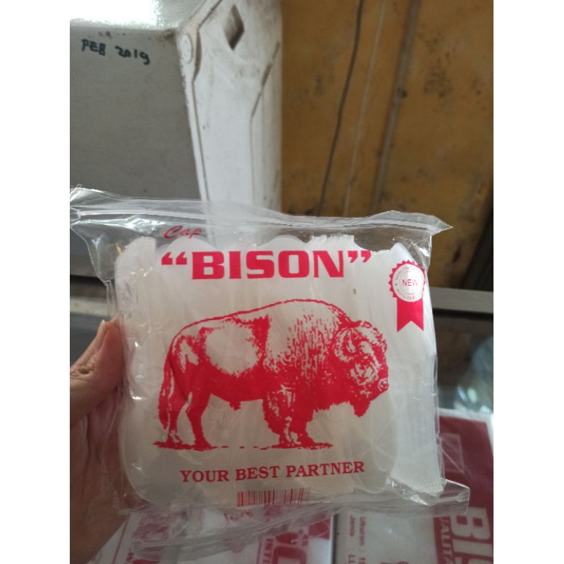 Sendok Plastik Pendek Bening