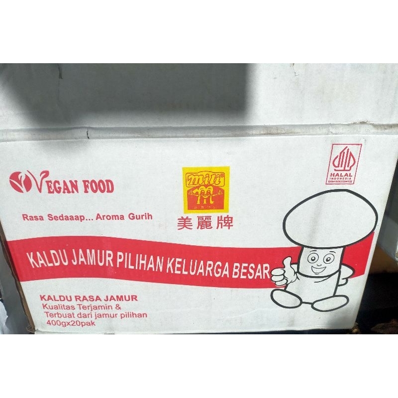 

Kaldu Jamur Mili 400 gr (KARTON)