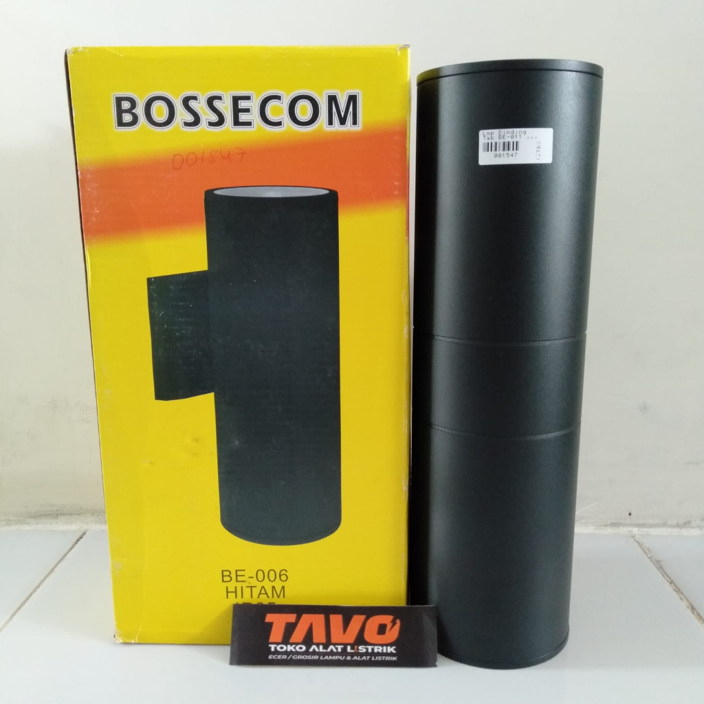 Lampu Dinding 2 arah polos hitam- Lampu hias lampu teras
