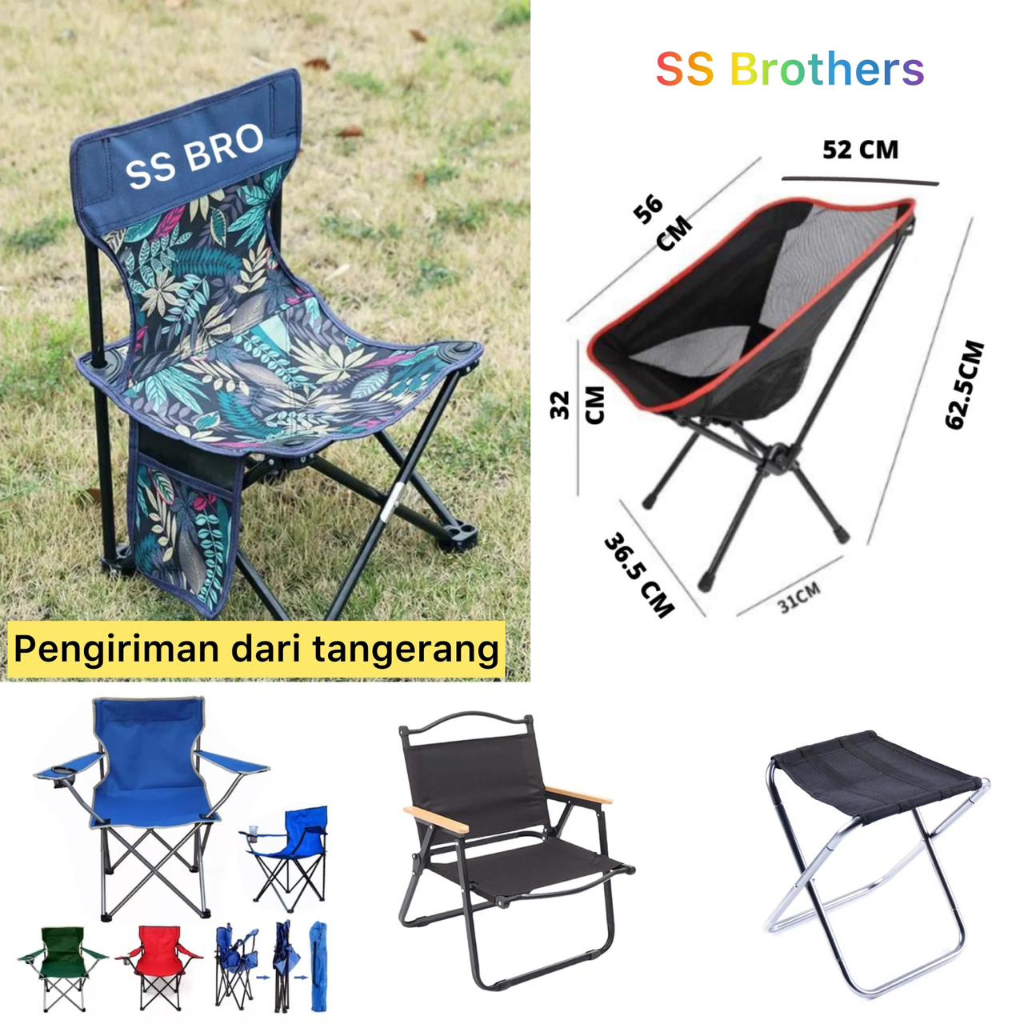 Kursi Camping Kursi Mancing Lipat Outdoor Kursi Lipat Kursi Portable