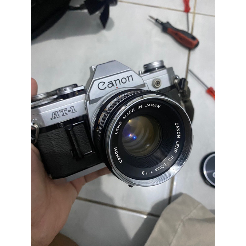 canon AT-1 + canon lens FD 50mm f/1:1.8