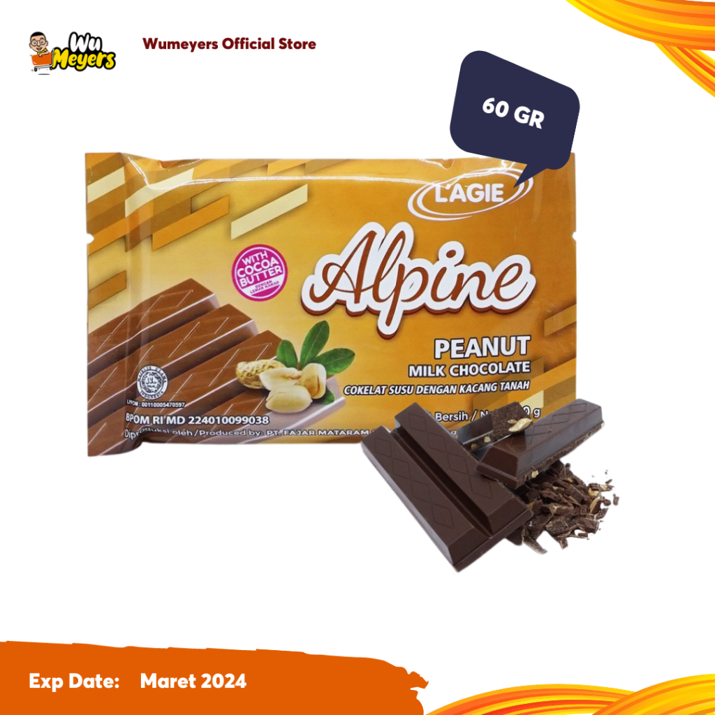 

L'agie Coklat Kacang Tanah Alpine Peanut 60gr