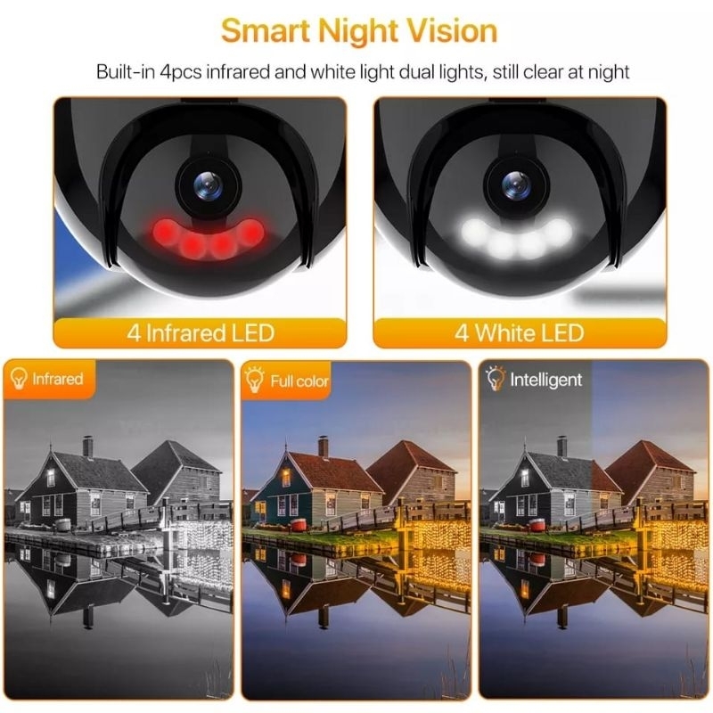 NEW IP CAMERA V380 OUTDOOR WIRELESS 8MP FULL HD 1080P CCTV WIFI PTZ SPEED DOME