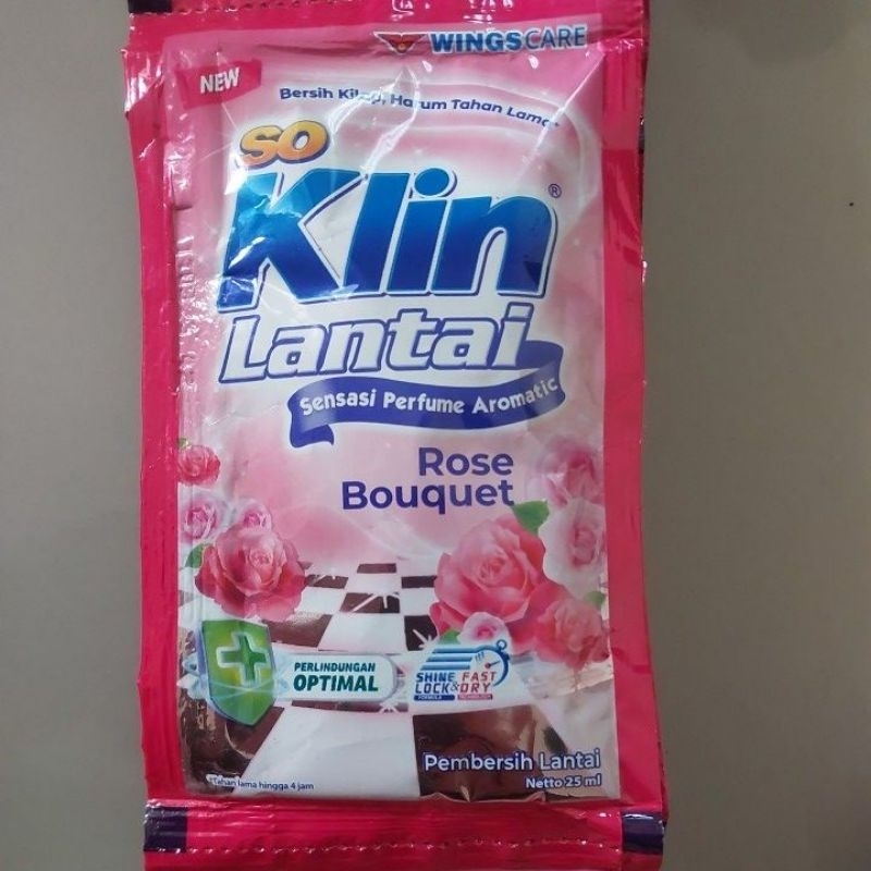 Soklin lantai sachet pink rose bouquet ecer 25 ml