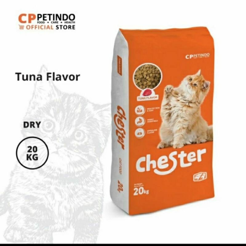 CHESTER CAT FOOD 20KG MAKANAN KERING PELET KUCING DEWASA