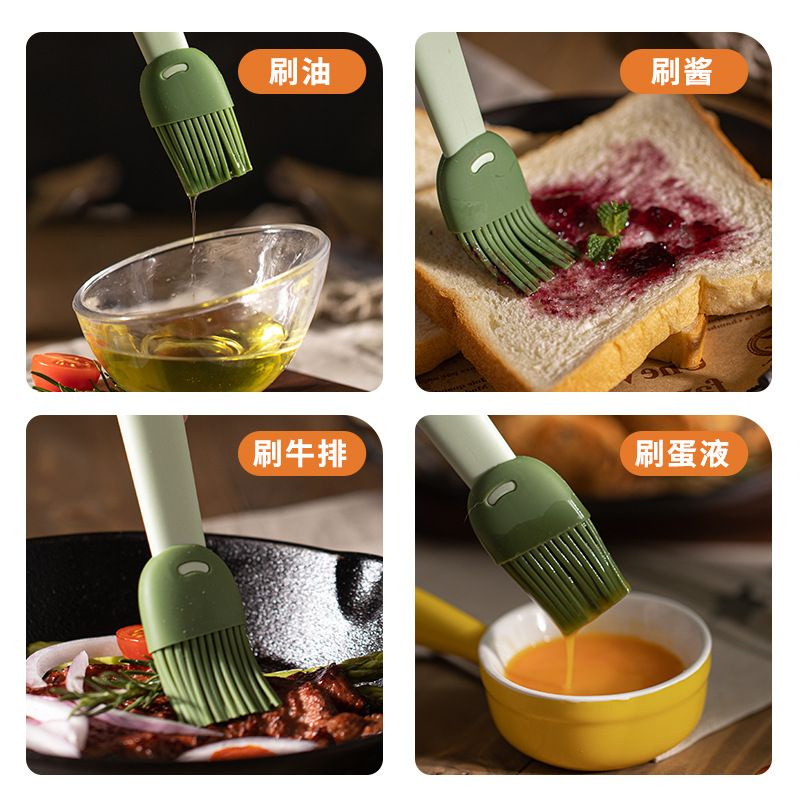 (ctshop1) KUAS MINYAK SILIKON OLES MENTEGA SILICONE FOOD OIL BRUSH BBQ BUTTER CAKE BAKING KUE ROTI SILICON TAHAN PANAS