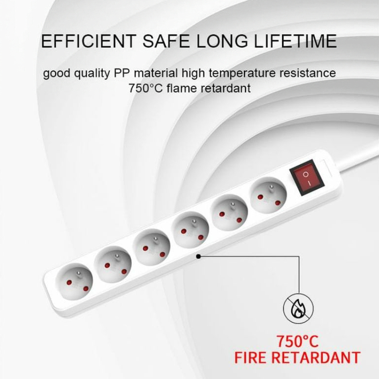 STOP KONTAK 3,4,5 LUBANG PANJANG 1,5M - 5M + KABEL / STOP KONTAK KABEL / Stop Kontak + Kabel 2/3/4/5 Lubang 1.5/3/5/10 Meter SNI