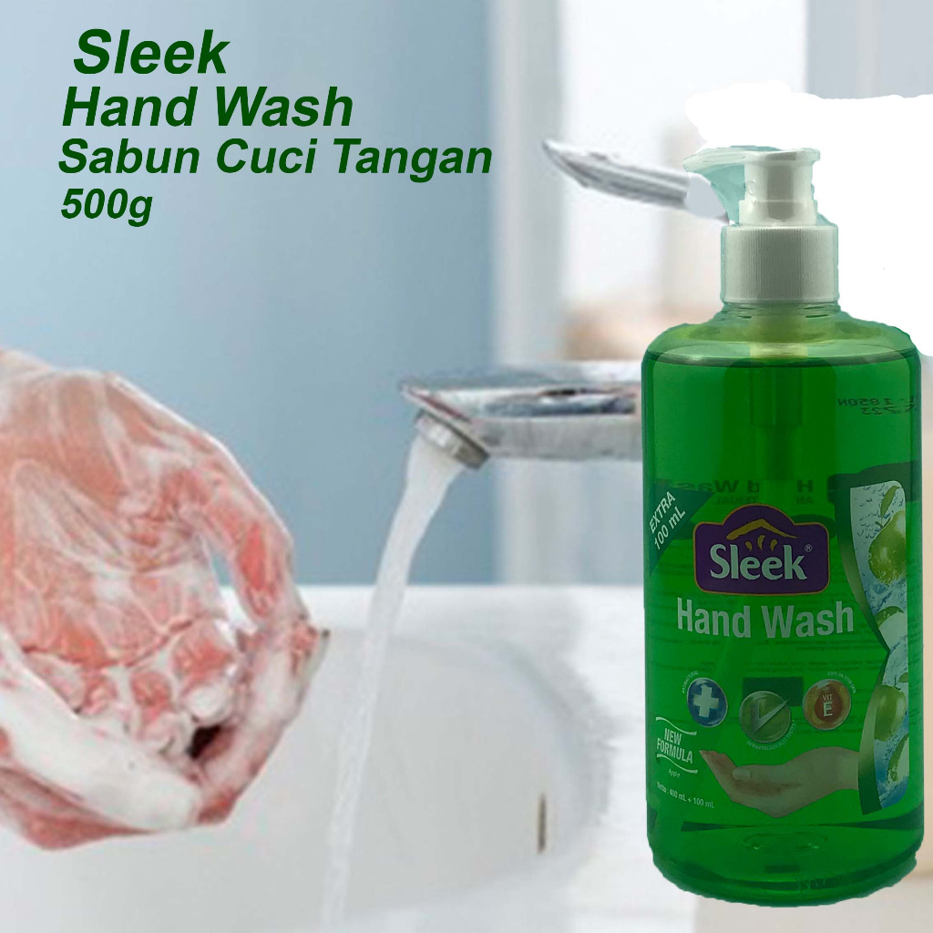 [BPOM] Sleek Hand Wash Anti Bacterial DERIGEN Isi 4 LITER / Sleek Sabun Cuci Tangan / Kino / MY MOM