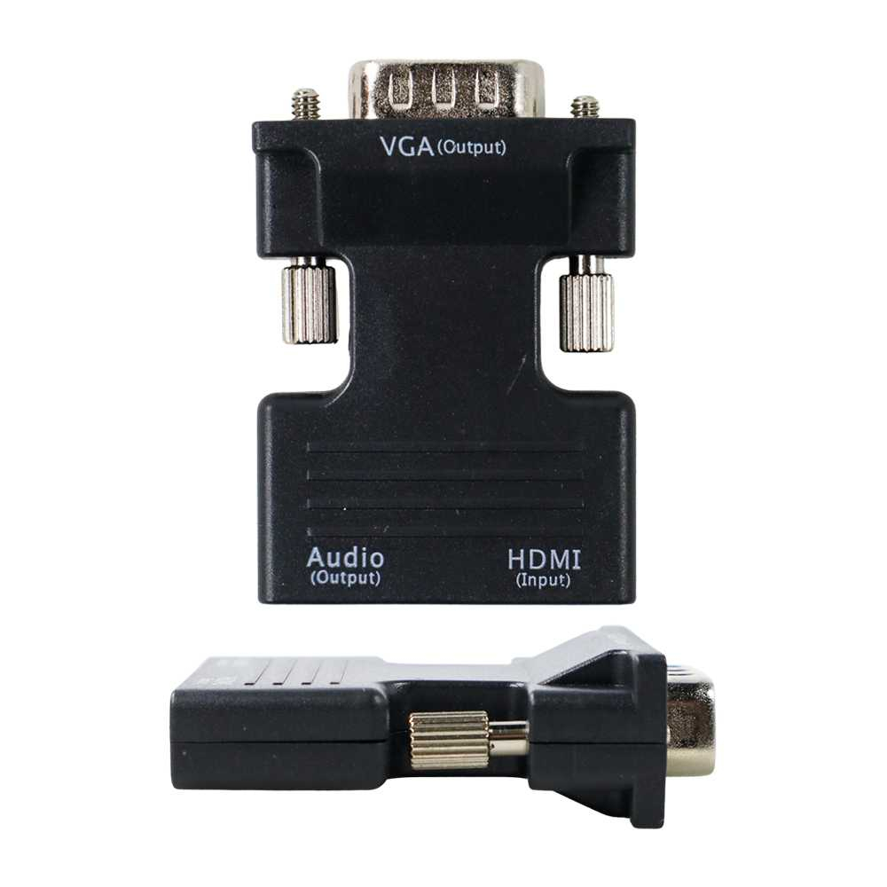 Konverter HDMI to VGA monitor Audio Speaker HDMI Female VGA male
