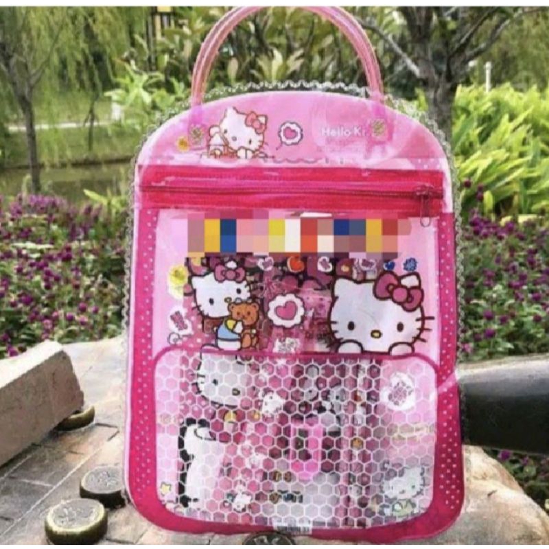 

Paket Alat Tulis / STATIONARY SET FREE BAG / Set Alat Tulis Anak Sekolah Motif Kartun