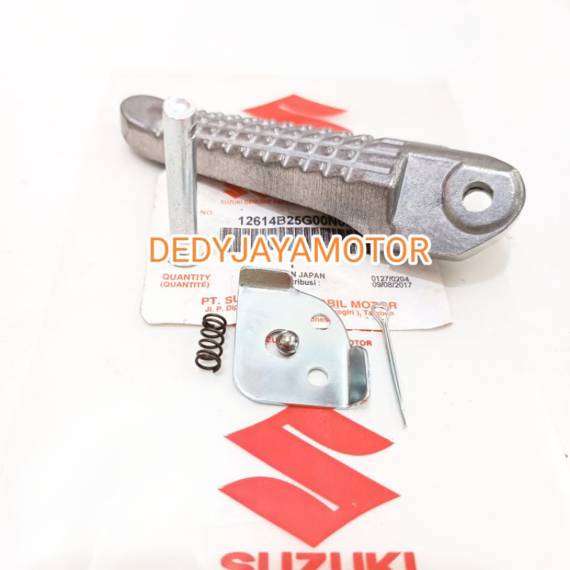 Injakan step belakang kanan 1set satria fu 150 paket + pelor, plat, pen 1set