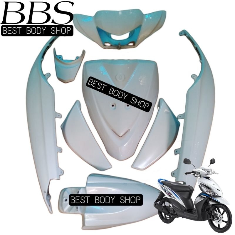 Full Cover Body Halus Yamaha Mio J | Full Set Bodi Halus Mio J Warna Full Putih