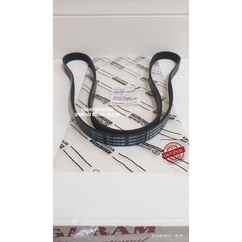 Fanbelt V-Belt Tali Kipas Toyota Avanza Veloz 1.5CC 1500CC Rush Terios 6PK 1640 Tahun 2011-2016 Orig