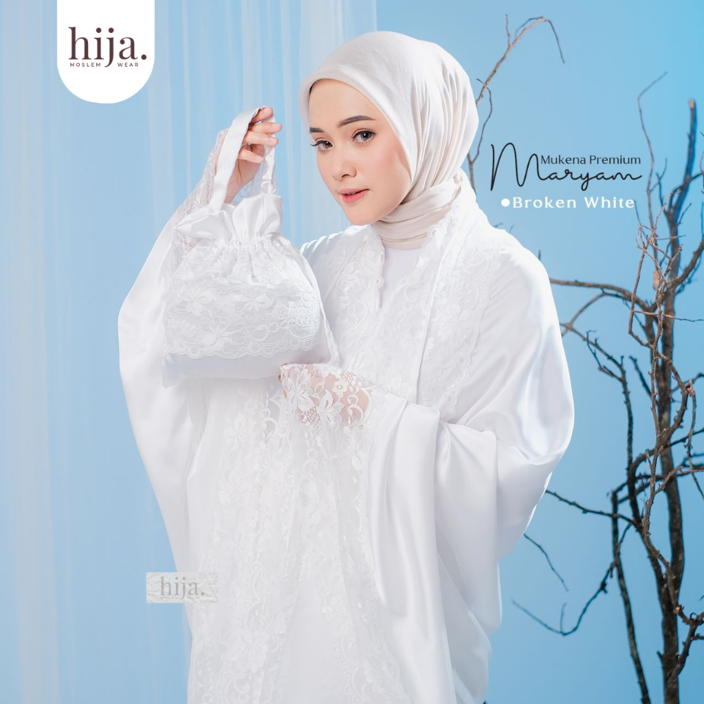 Mukena Putih Eksklusif Premium Spesial Limited Edition Mukenah Mewah Elegan Armani Silk Seserahan Ha