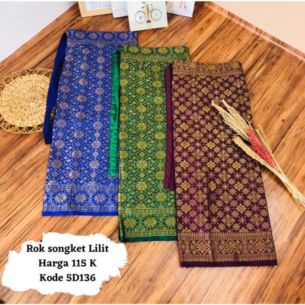 NEW ARRIVAL!! Rok Songket Lilit Tenun Termurah || Rok Songket Batik Palembang Premium || Rok Tradisional Model Lilit || Bisa Bayar di Tempat Instan Pakai Langsung || Rok Songket Variant Warna Terbaru ~ DVN STYLE