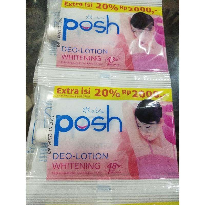 ✿ELYSABETHME✿ POSH deodorant lotion whitening sachet deo penghilang bau badan ketiak