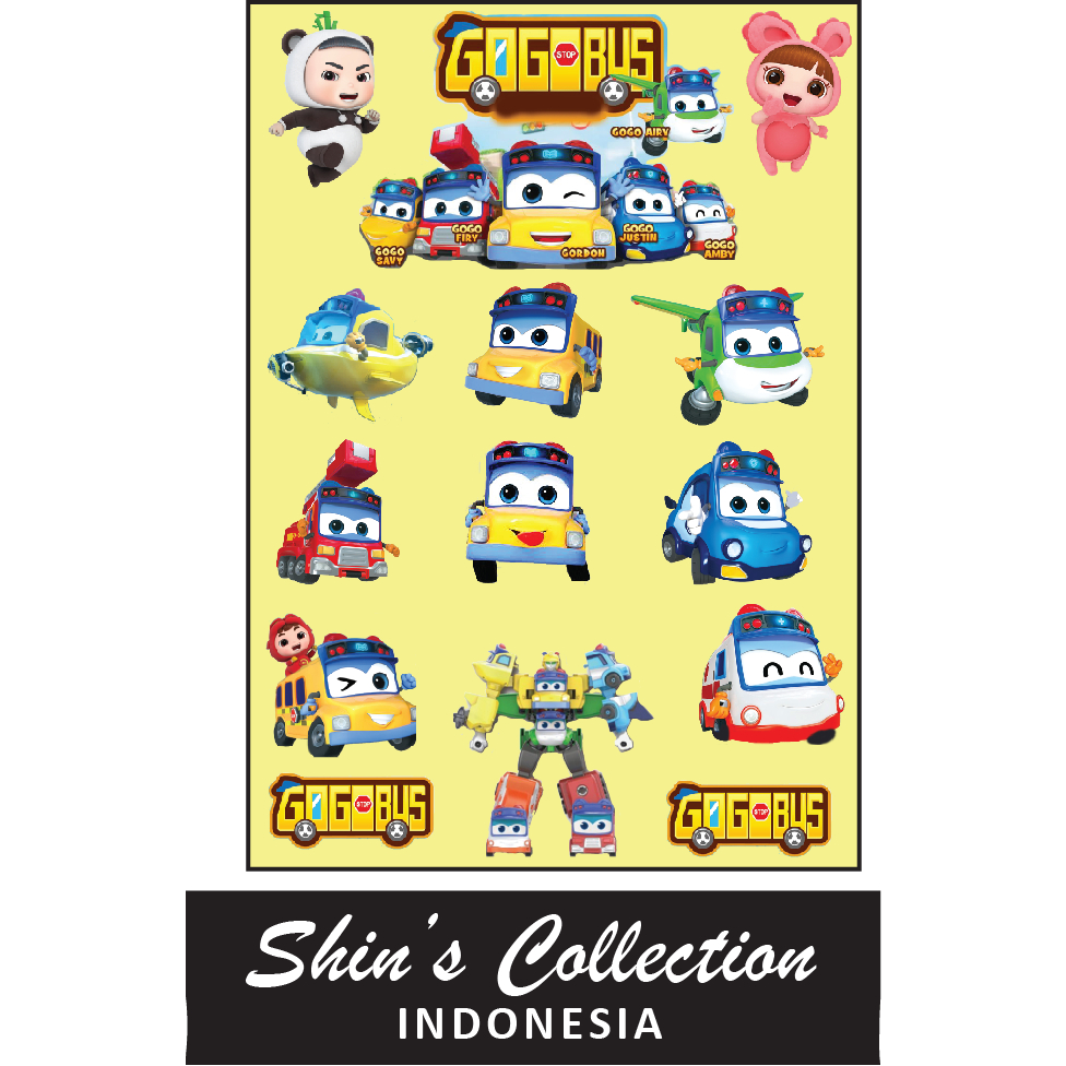 

Sticker stiker murah anti air Go Go Bus Gogobus Gogo bus 1 pc