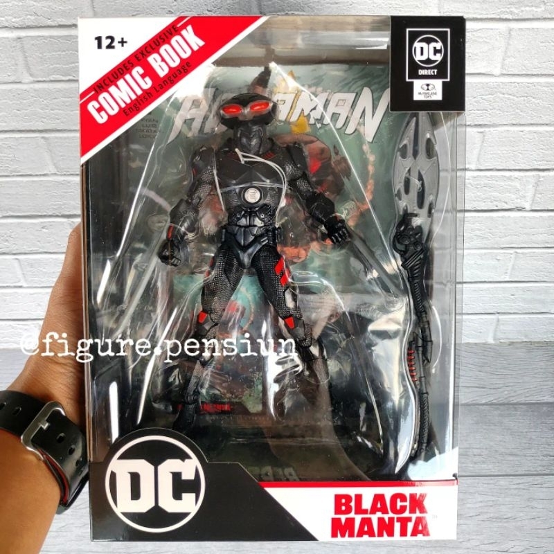 DC MULTIVERSE MCFARLANE AQUAMAN BLACK MANTA PAGE PUNCHERS EXCLUSIVE COMIC BOOK ACTION FIGURE