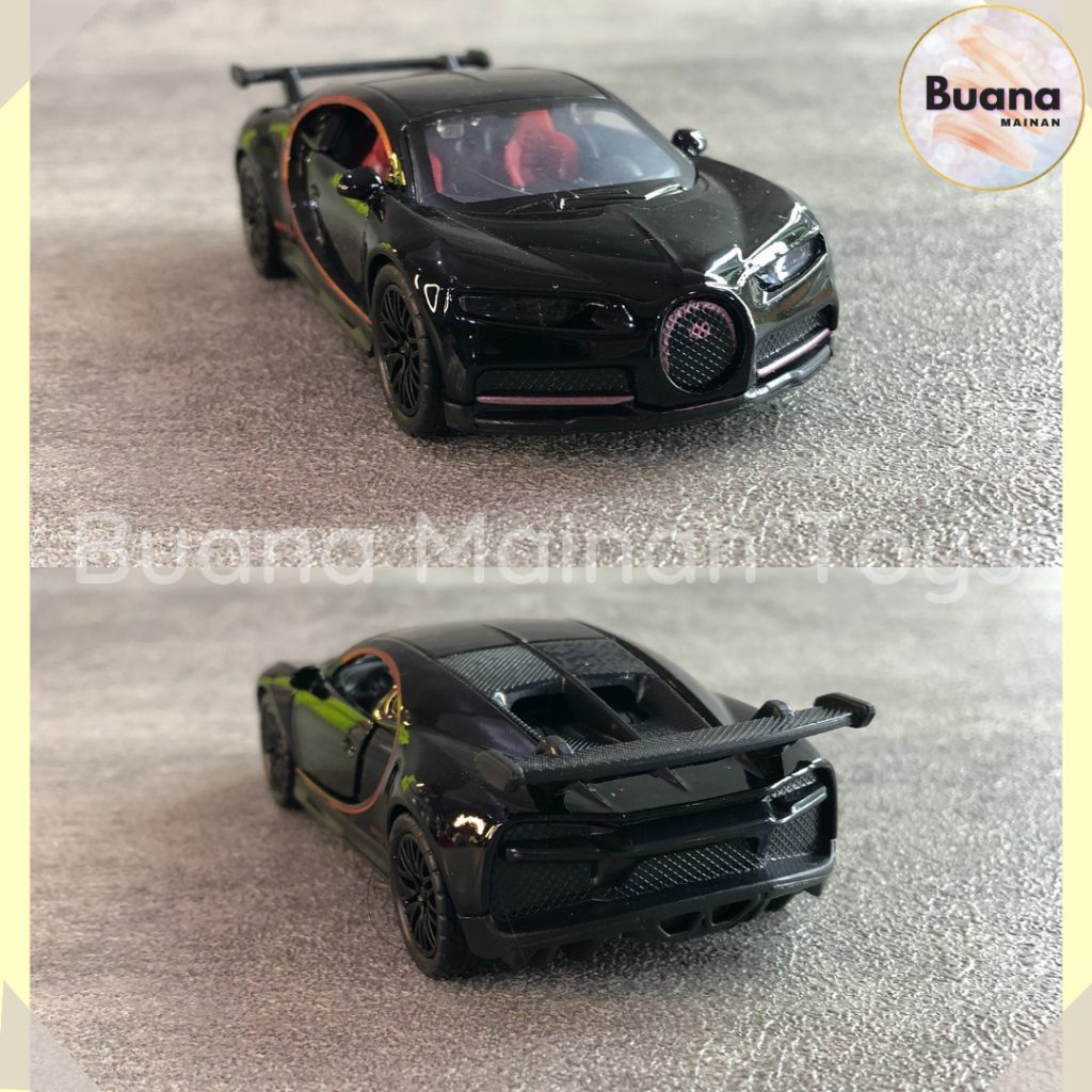 DIECAST METAL SCALE MODEL SPORT RACING CAR BUGATTI MCLAREN TYPE 3661A MAINAN MOBIL BALAP MOBILAN ANAK COWO