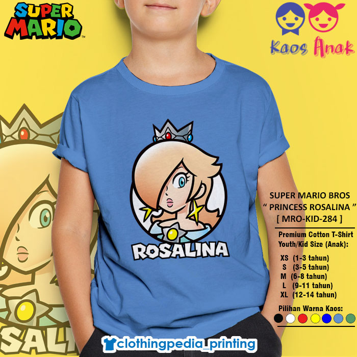 Kaos Anak Princess Rosalina The Super Mario Bros Rosalina Kid T-Shirt