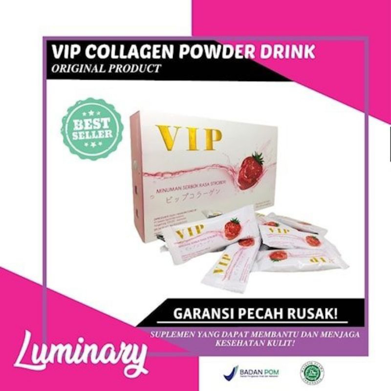 

VIP COLAGEN MINUMAN BUBUK RASA STRAWBERRY