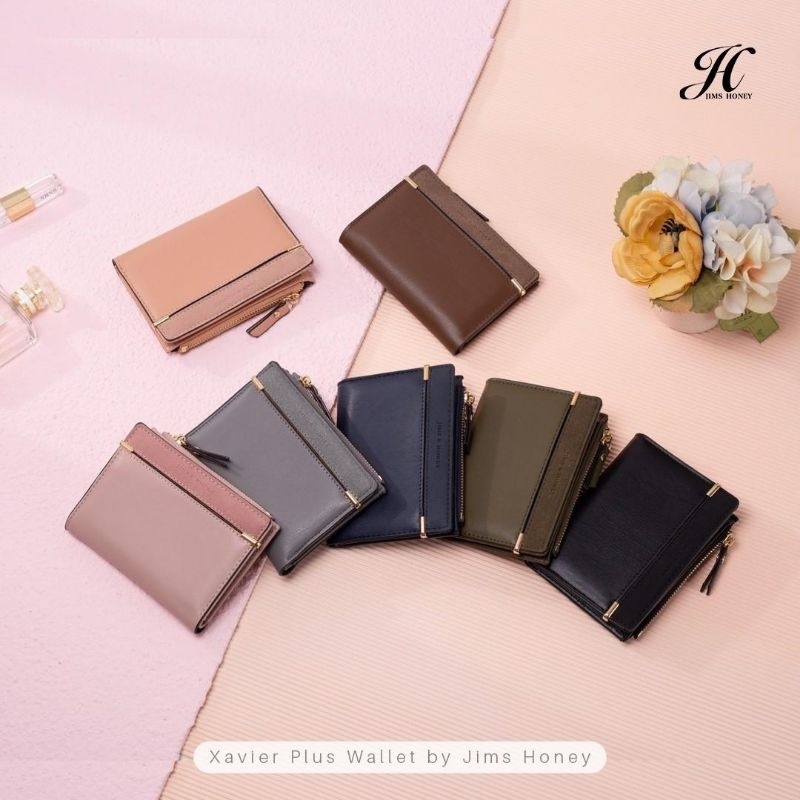 Dompet XAVIER PLUS WALLET ORI JIMS HONEY Dompet Kulit Wanita Impor / Dompet Lipat Cewek Kecil Mini