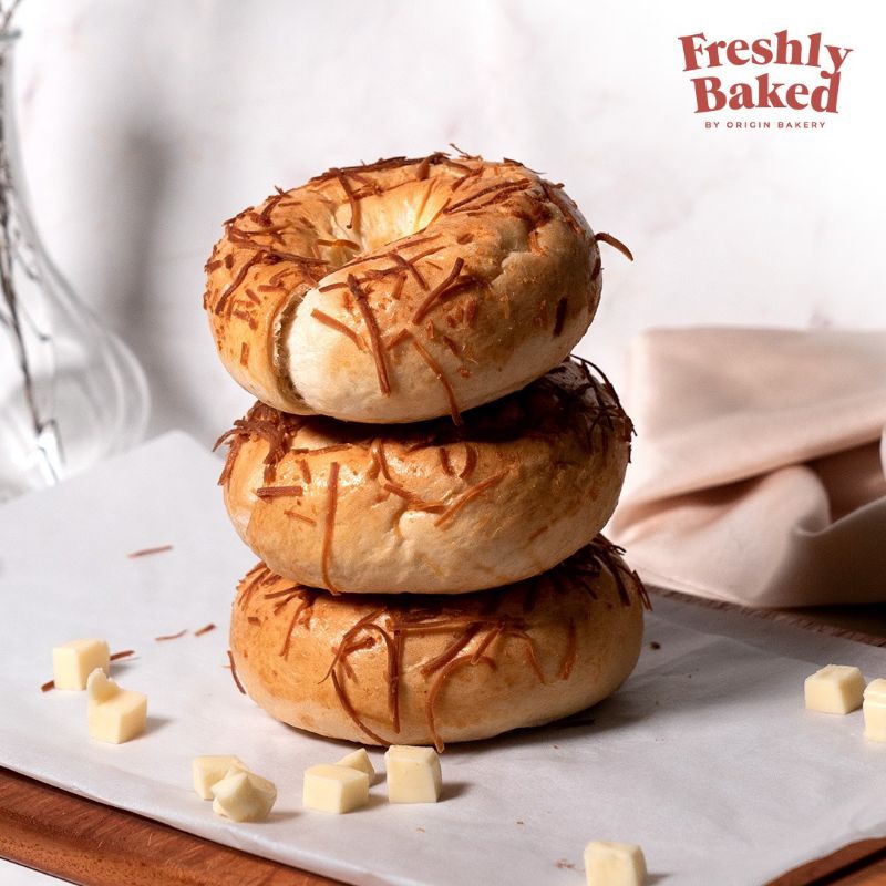 

Cheese Bagel Bread - Freshly Baked by Origin Bakery