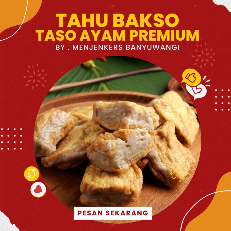 

Tahu Bakso Ayam Premium Original | Taso | Tahu Baso | Bakso | Pentol Tahu | Tahu Walik Banyuwangi